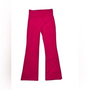 FTHRS GRL V-waist flared yoga pants in a hot pink color size medium women’s